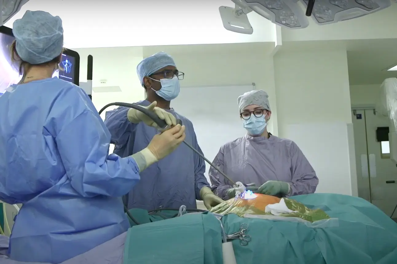Professor Irshad Shaikh in surgery
